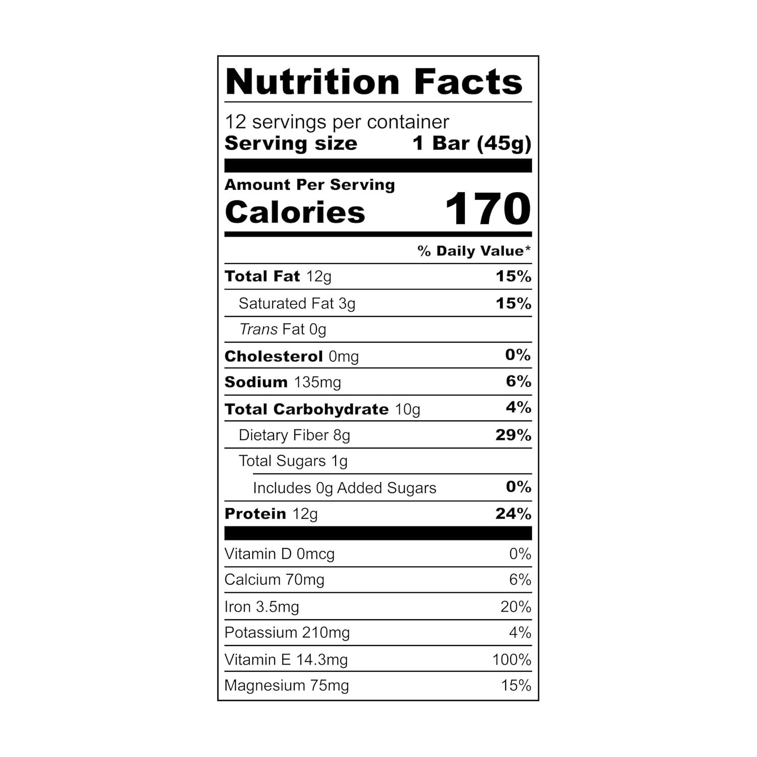 image:imageIQBAR Chocolate Sea Salt Keto Bars Vegan Low Sugar 16 Ounces Pack Of 1212 Count Pack of 1