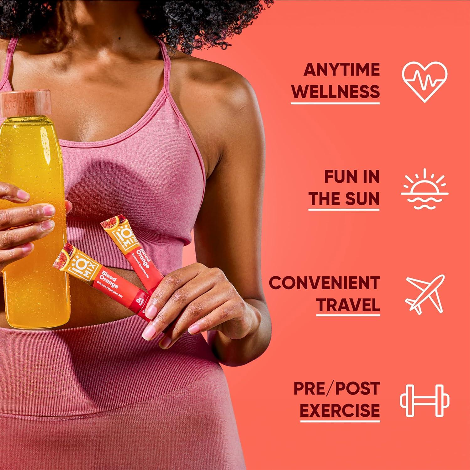 image:imageIQMIX Hydration Electrolyte Powder 4in1 Formula for Hydration Mental Clarity Mood and Recovery SugarFree Drink Mix Keto Magnesium LThreonate Lions Mane 40 Count Pia ColadaBlood Orange