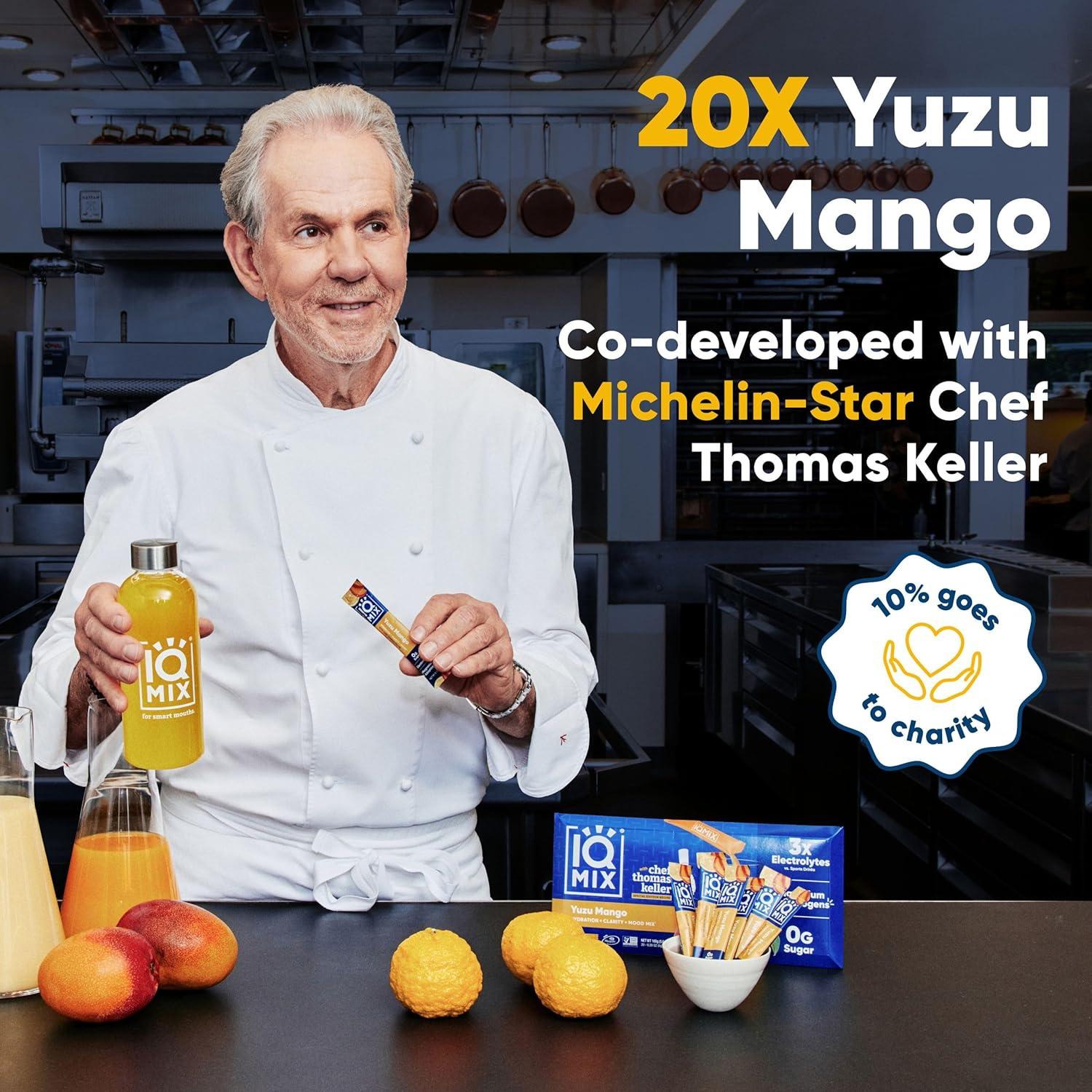image:imageIQMIX Hydration Electrolyte Powder 4in1 Formula for Hydration Mental Clarity Mood and Recovery SugarFree Drink Mix Keto Magnesium LThreonate Lions Mane 40 Count Pia ColadaYuzu Mango