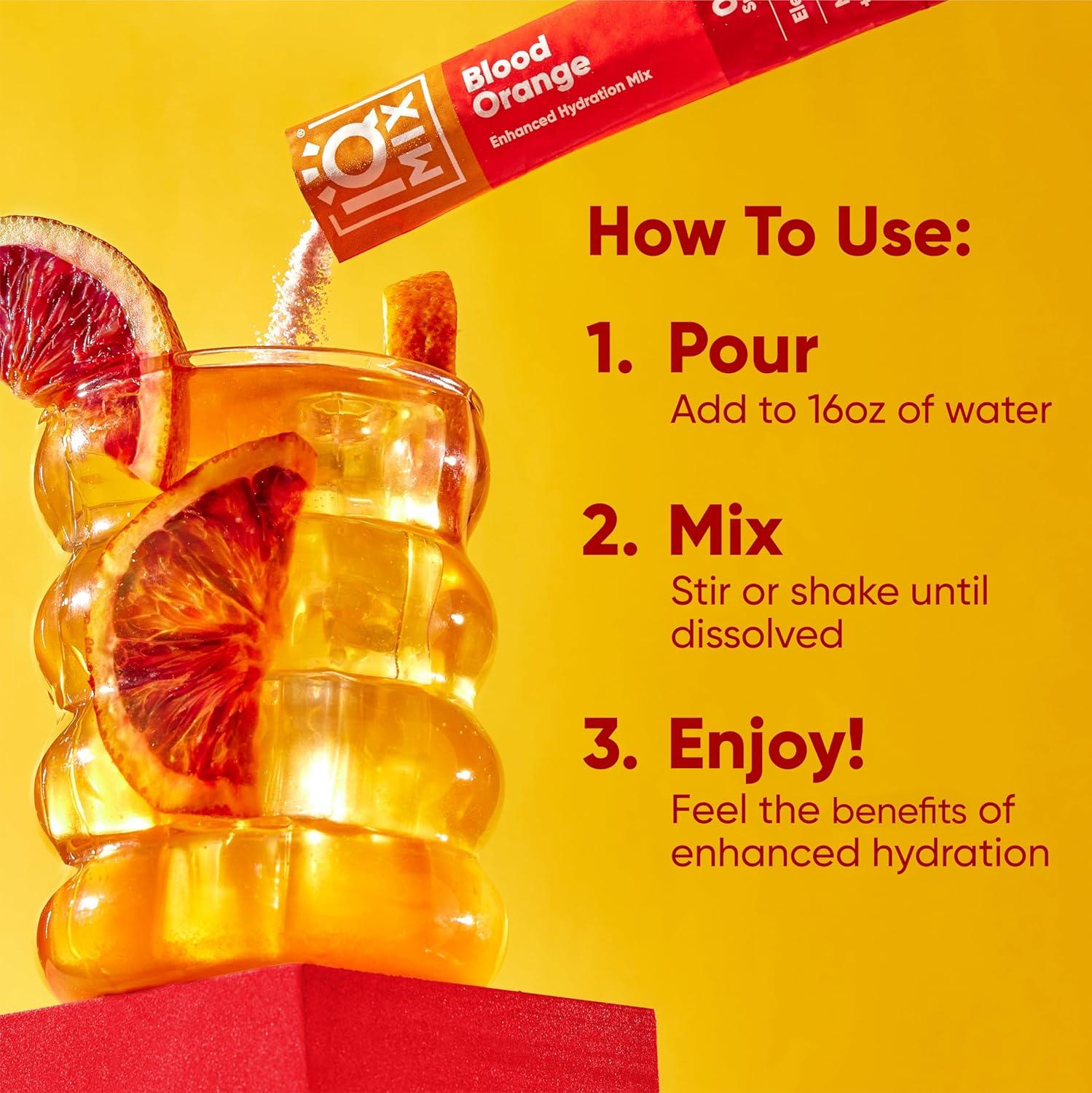 image:imageIQMIX Hydration Electrolyte Powder 4in1 Formula for Hydration Mental Clarity Mood and Recovery SugarFree Drink Mix Keto Magnesium LThreonate Lions Mane 40 Count Pia ColadaBlood Orange